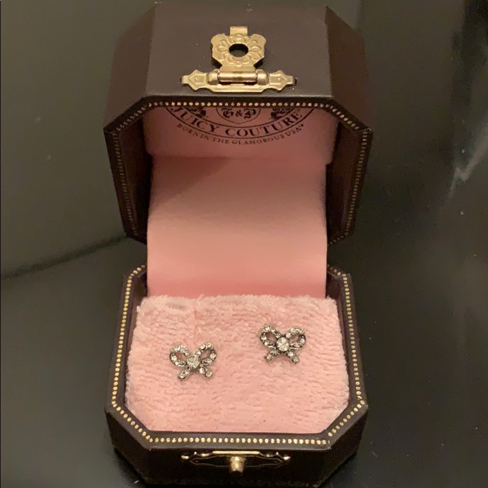 Juicy Couture bow earrings